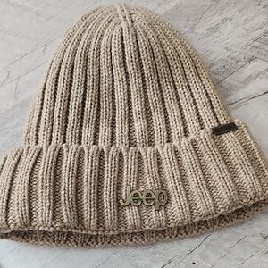 Jeep Tan Knit Beanie